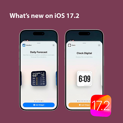 iOS 17.2 new features